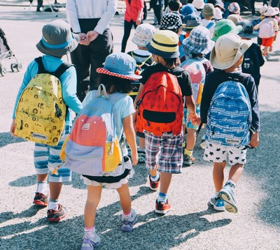 Children walking