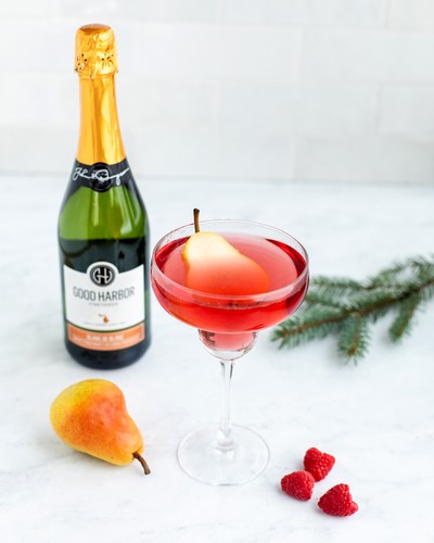 Partridge in a pear tree cocktail by Good Harbor Vineyards