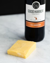 Good Harbor Vineyards Collaboration with a creamy cheddar