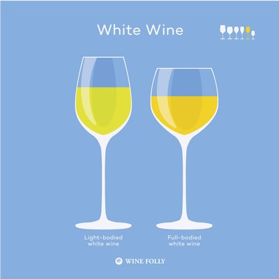 White wine glass infographic by Wine Folly
